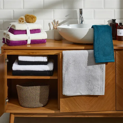 Vossen SADA RUČNÍKŮ A OSUŠEK, černá, bílá