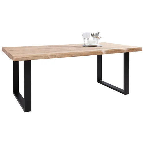 Landscape JÍDELNÍ STŮL, divoký dub, černá, divoký dub, 200/100/75 cm