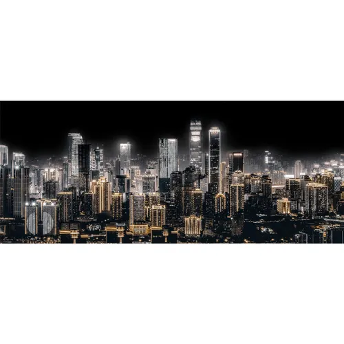 Monee SKLENENÝ OBRAZ, mestá, 125/50 cm