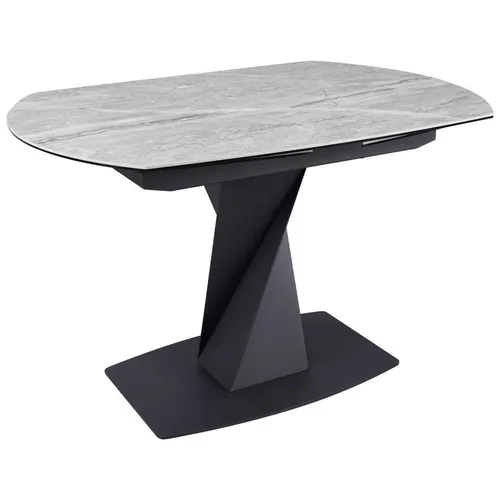 Novel JÍDELNÍ STŮL, šedá, černá, 120-178/90/76 cm