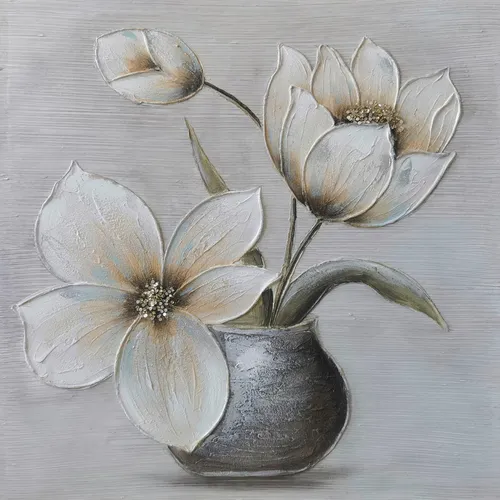 Monee OLEJOMALBA, květiny, 85/85 cm