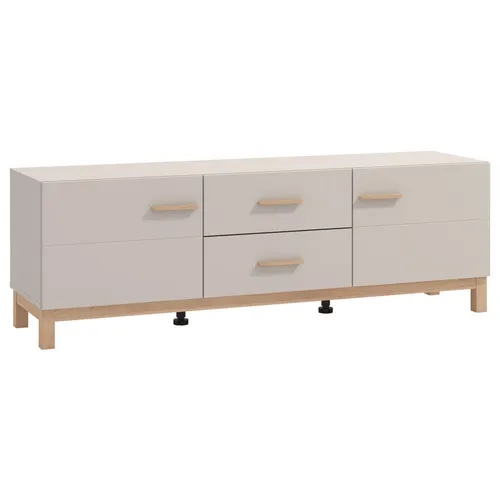 Hom`in KOMODA POD TELEVIZI, kašmírová, dub artisan, 154/50,5/41,5 cm