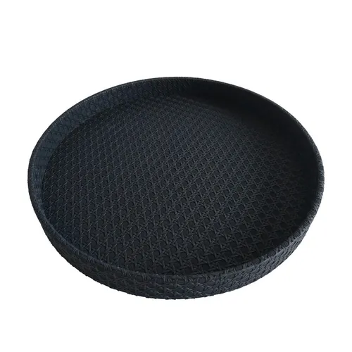 Ambia Home DEKORAČNÍ PODNOS, kůže, kompozitní dřevo, 40/4 cm