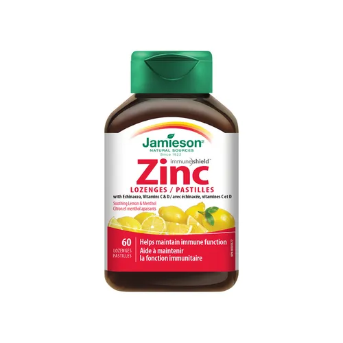 Jamieson Zinek Vit.c+d3 Přích.citron-máta Past.60