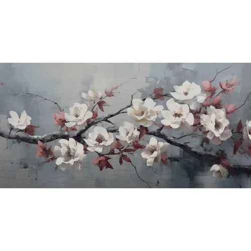 XXXL OBRAZ NA HLINÍKOVÉ DESCE, květiny, 100/50/2 cm