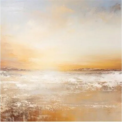 XXXL OBRAZ NA KOVU, pláž a moře, 50/50/2 cm