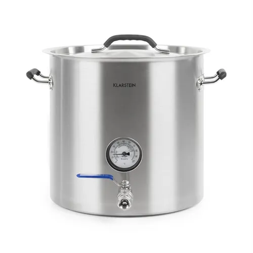 Klarstein Brauheld Pur 35 Maischekessel 35 Liter ohne Heizelement Edelstahl