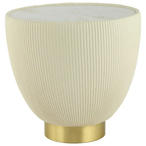 MID.YOU ODKLÁDACÍ STOLEK, krémová