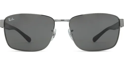 Ray-Ban RB3750 004/B1 62 - rechteckig sonnenbrillen, unisex, silber