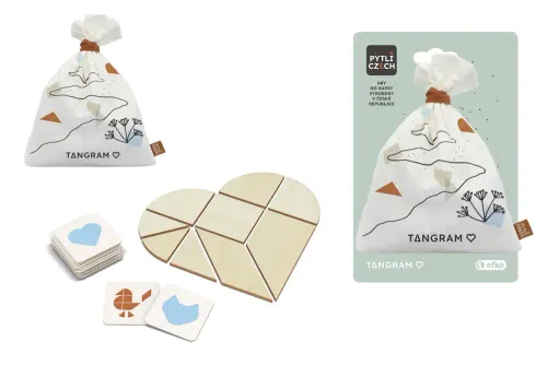 Efko Pytlíczech Tangram srdca - drevené hlavolamy do vrecka