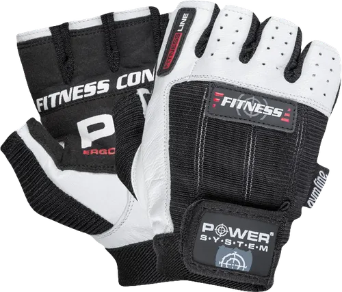 Power System Gloves Fitness PS 2300 1 Paar - schwarz-weiß S (small)