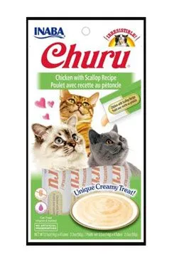 Churu Cat chicken with scallop 4x14g