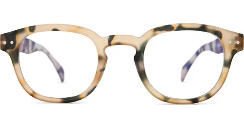 Izipizi Screen #C Light Tortoise - blaufilter Brillen [Computerbrillen], quadratisch, unisex, braun