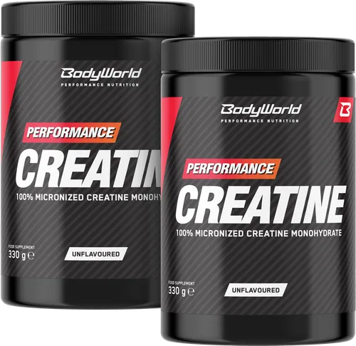 2x BodyWorld Micronized Creatine 330 g pear-lemon