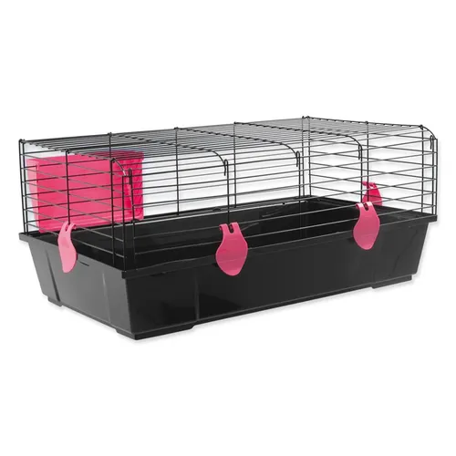 Klietka SMALL ANIMALS Matej čierna s červenou výbavou 1 ks