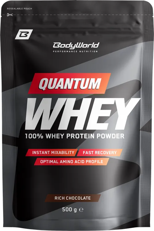 BodyWorld Quantum Whey Protein 500 g rich chocolate