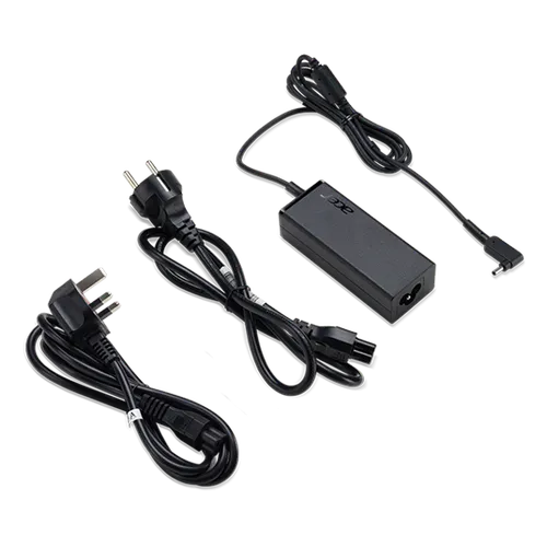 Adaptador de CA 45W-19V para portátiles - Cable de alimentación de la UE / Reino Unido