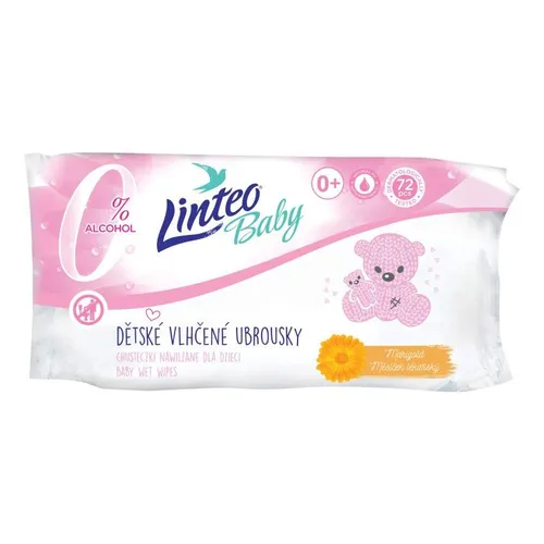 Vlhčené Ubrousky Linteo Baby S Měsíčkem Lék.72ks