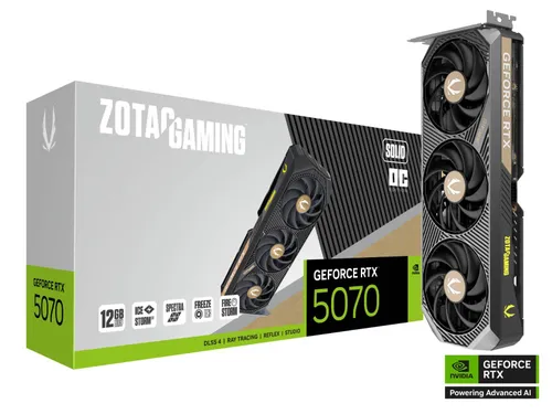 Grafikkort Zotac GeForce RTX 5070 SOLID OC 12GB