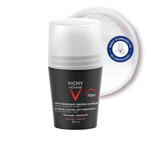 Vichy Homme Déodorant Contrôle Extrême Rouleau 50 ml
