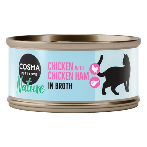 Cosma Nature 6 x 70 g - Κοτόπουλο & Ζαμπόν Κοτόπουλου