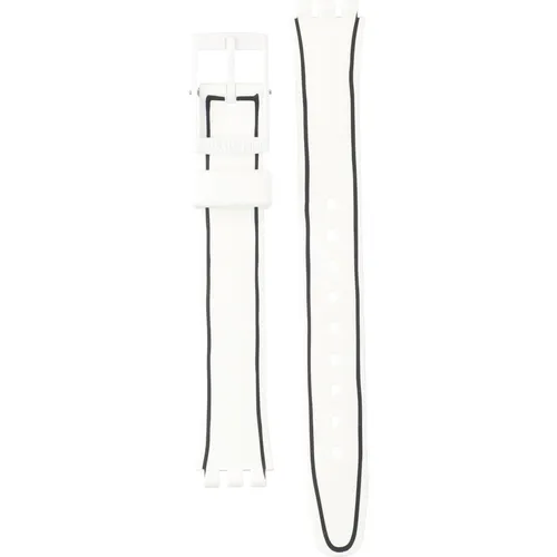Swatch Plastic - Originals Small (25mm) - L ALW162 LW162 Black Border Horlogeband