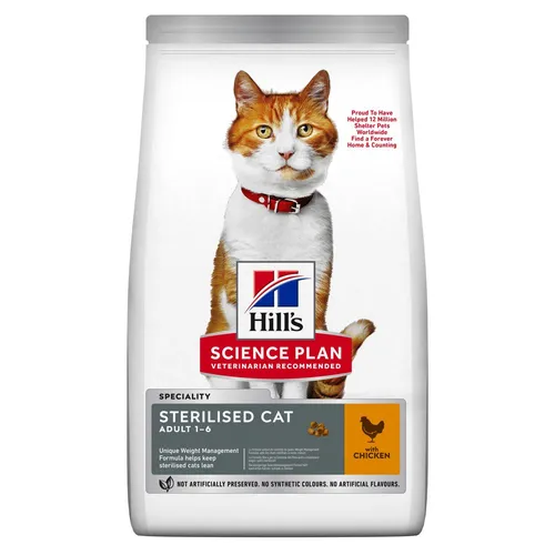 Hill's Science Plan Sterilised Cat Adult 1-6 pollo - 1,5 kg