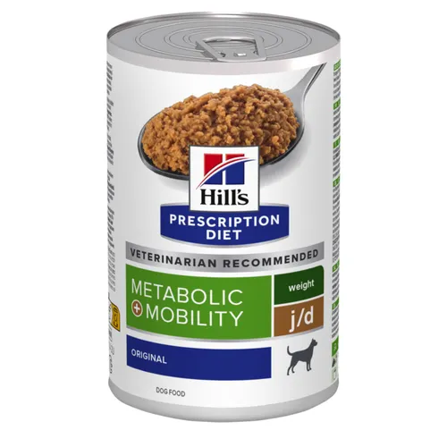 Hill's Prescription Diet Metabolic + Mobility latas para perros - 24 x 370 g - Pack Ahorro