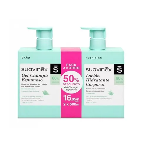 Duplo Suavinex Gel Espumoso + Loción 500 Ml