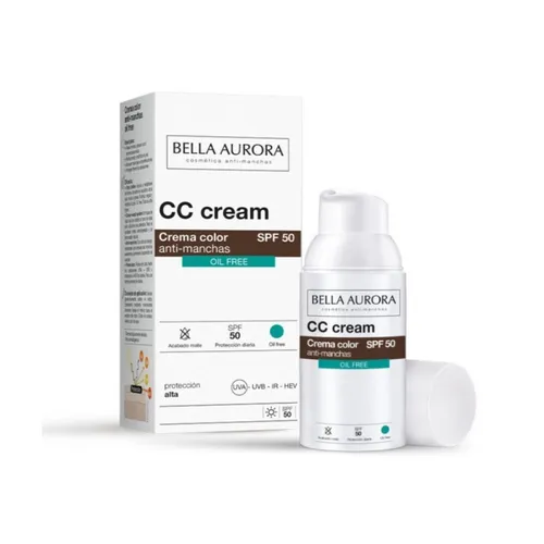 Bella Aurora Crema Color Anti Manchas Oil Control Spf50+ 30 Ml