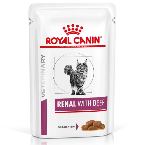 Royal Canin Veterinary Feline Renal vacuno/pollo/pescado en salsa - Buey 12 x 85 g