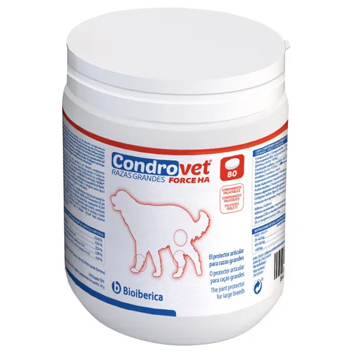 Condrovet Force HA condroprotector para perros grandes - 80 comprimidos