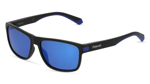 Polaroid PLD 2121/S Celoobruba Čtvercový Plast-rámy, Černá Modrá