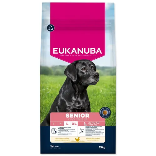 Krmivo EUKANUBA Senior Large rich in fresh chicken 15 kg
