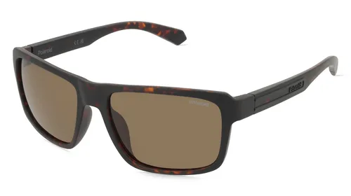 Polaroid PLD 2158/S Celoobruba Čtvercový Plast-rámy, Hnědá Matná