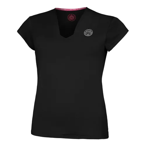 Crew V-Neck Tričko Dámy-Černá