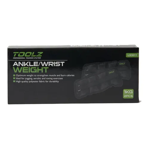 Wrist/Ankle Weight 1kg-2pcs Manžety Se Závažím-Černá