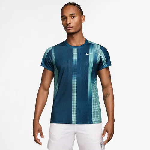 Court Dri-Fit Victory Print Tričko Muži - Petrolejová , Bílá