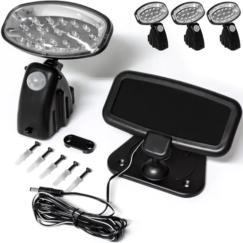 LED Solar-Wandlampe 3er-Set Bewegungsmelder