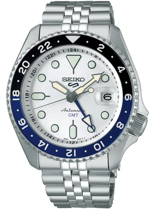 Seiko SSK033K1 Herrenuhr 5 Sports GMT Automatik 43mm 10ATM