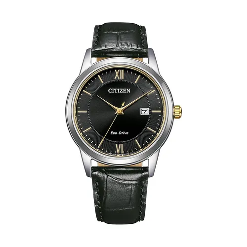 Citizen Herrenuhr Leder Eco-Drive AW1784-16E Edelstahl