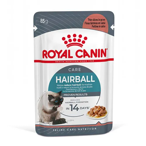 24x85g Hairball Care kastikkeessa Royal Canin Kissanruoka