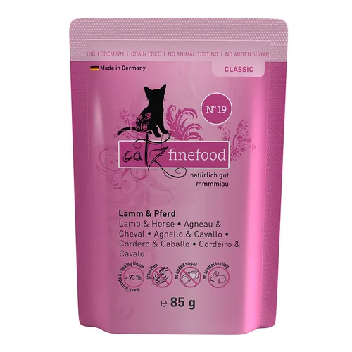8x85g Pouch lammas ja hevonen catz finefood Kissanruoka