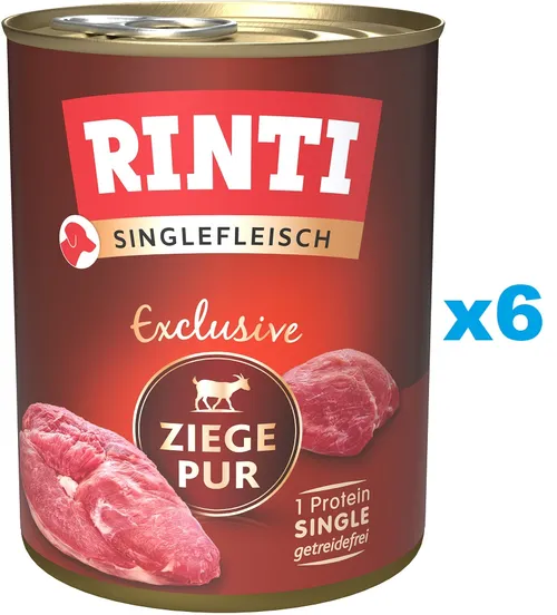 RINTI Singlefleisch Exclusive Goat Pure monobiałkowa kozina 6x800 g