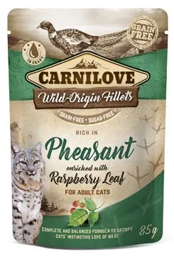 Carnilove Cat Pouch pheasant & raspberry leaves 85g