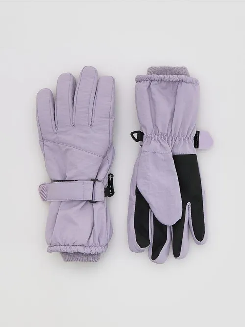 Reserved - Rękawiczki narciarskie - lawendowy