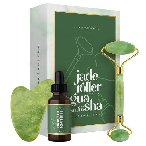 Köp Jade Roller med Gua Sha & Serum | WeightWorld
