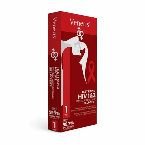 Test Rapid pentru Detectarea HIV1 și HIV2, 1 Bucata, Veneris