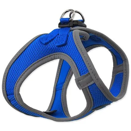 Postroj DOG FANTASY Puppy modrý L 1 ks