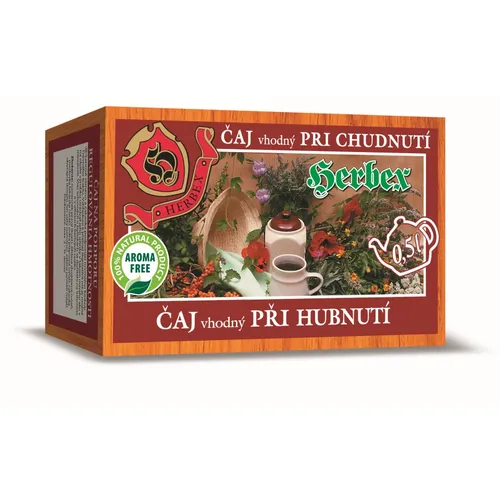 Herbex čaj na hubnutí 20x3g sáčků